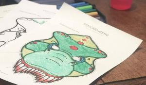 Malvorlagen Senckenberg c Adrian Giacomelli_2 Eine Malvorlage des Senckenberg Museums Credit: Adrian Giacomelli