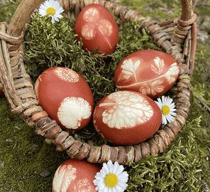 Ostereier färben mit Zwiebelschalen ©Leonie Dallinger Ostereier färben mit Zwiebelschalen ©Leonie Dallinger